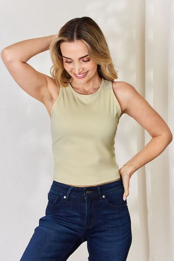 Basic Bae Full Size Round Neck Racerback Tank main image 0