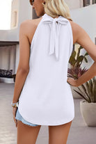 Tied Cutout Grecian Neck Tank - Charming Charlie