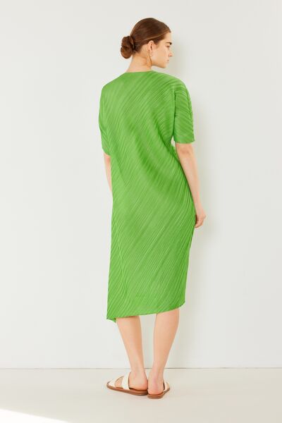 Marina West Swim Pleated Dolman Sleeve Dress - Charming Charlie