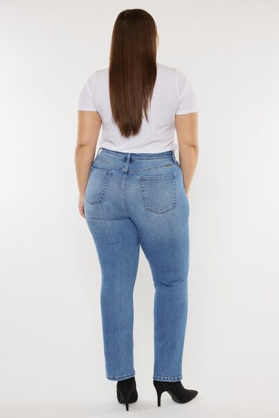 Kancan Full Size Cat's Whiskers High Waist Jeans - Charming Charlie