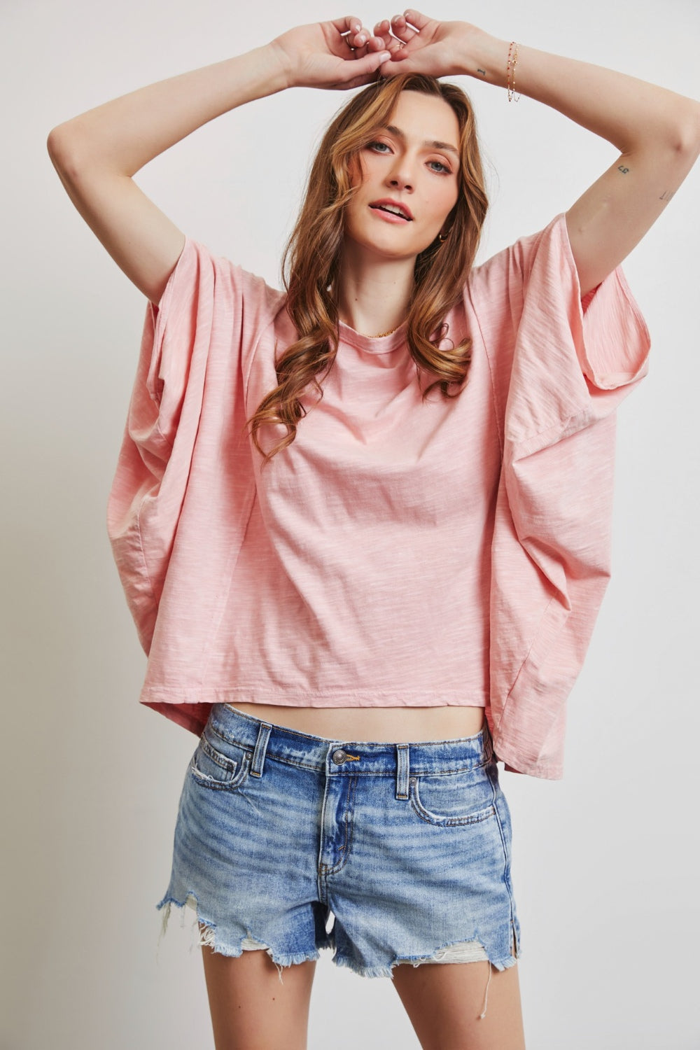 HEYSON Full Size Garment-Dyed Boat Neck Oversized Top - Charming Charlie
