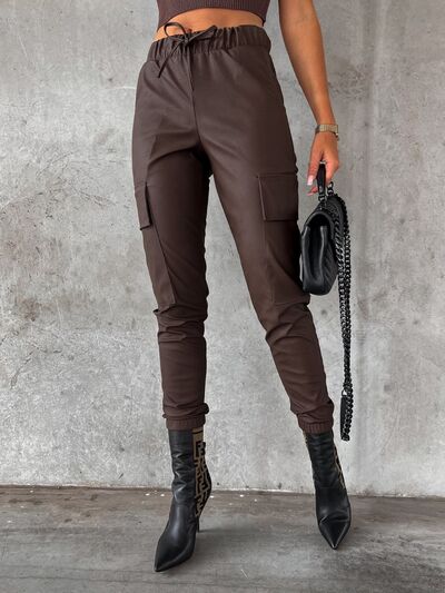 Drawstring Pants with Pockets - Charming Charlie