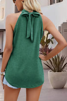 Tied Cutout Grecian Neck Tank - Charming Charlie