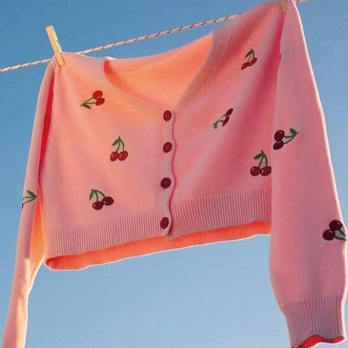 Cherry Button Down Cardigan – Charming Charlie