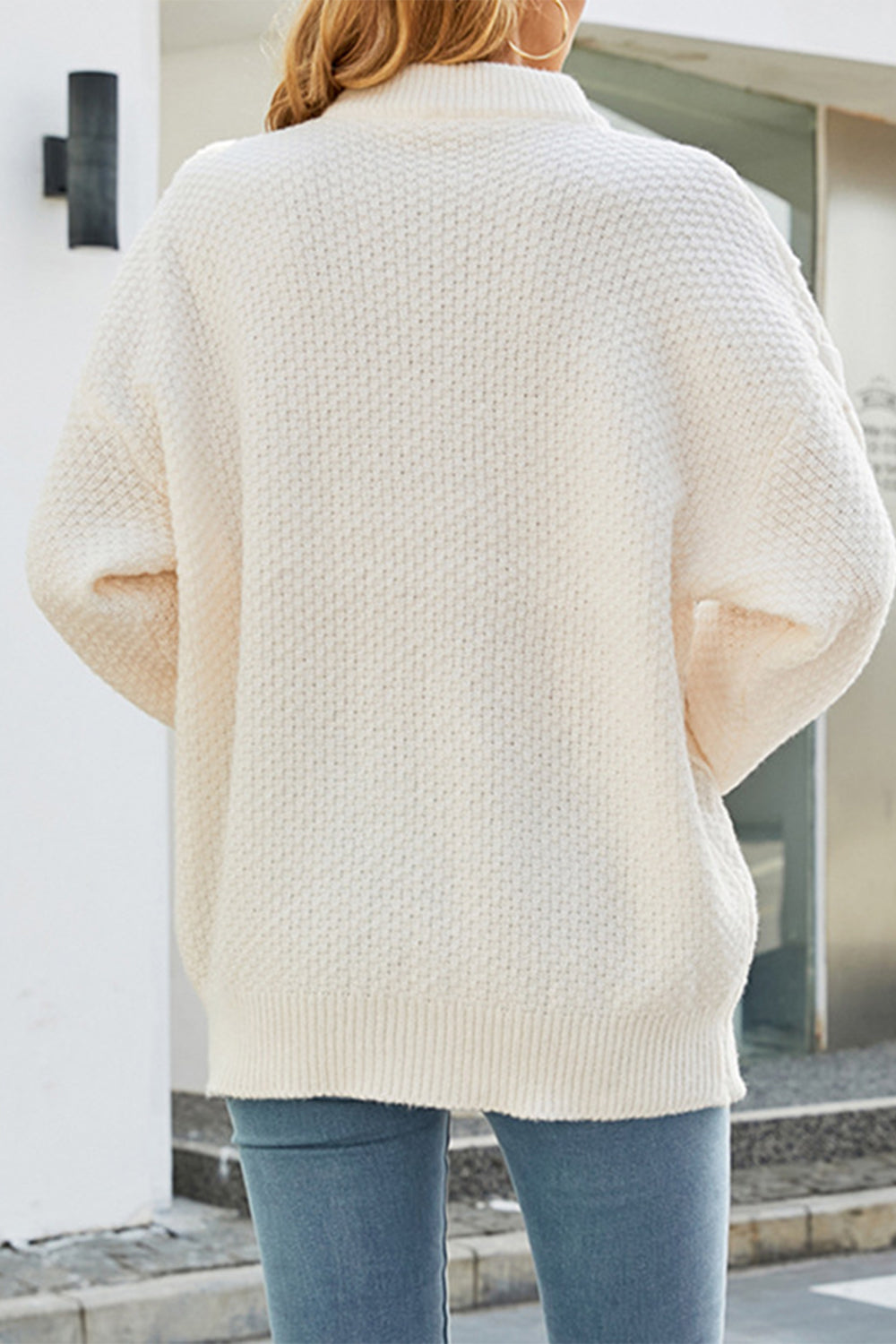 Cream Chunky Knit Sweater