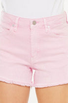 Kancan Raw Hem High Waist Denim Shorts - Charming Charlie