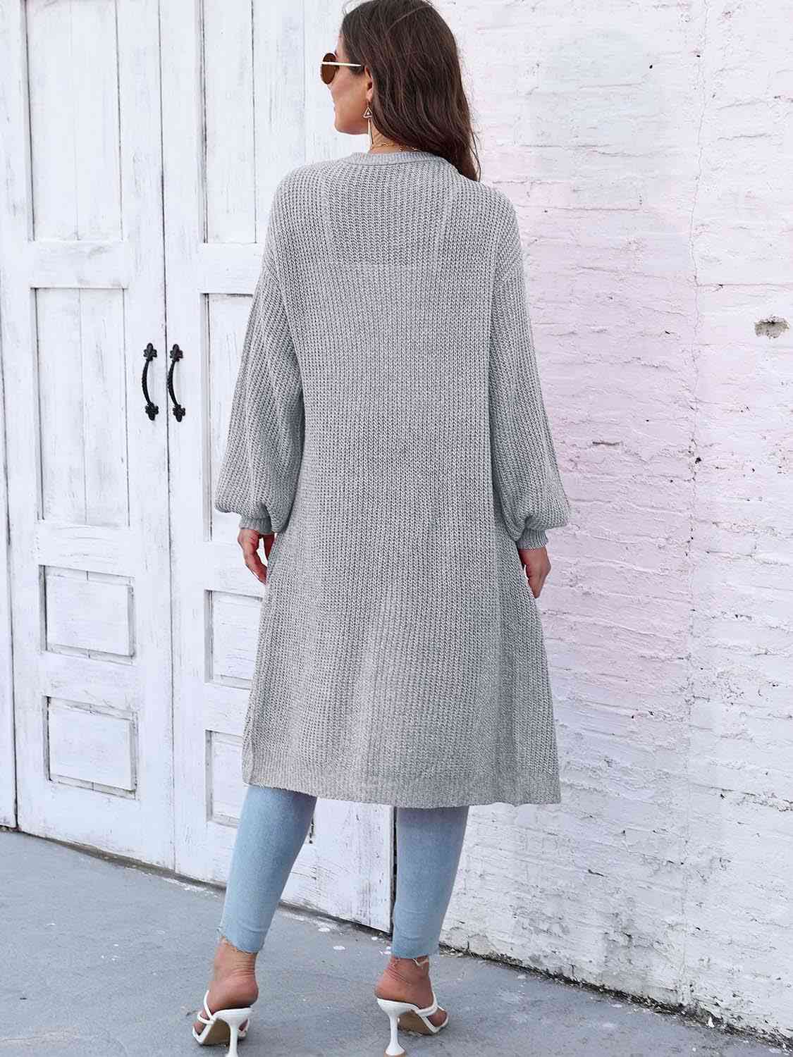 Open Front Longline Cardigan with Pockets – Charming Charlie