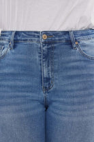 Kancan Full Size Cat's Whiskers High Waist Jeans - Charming Charlie