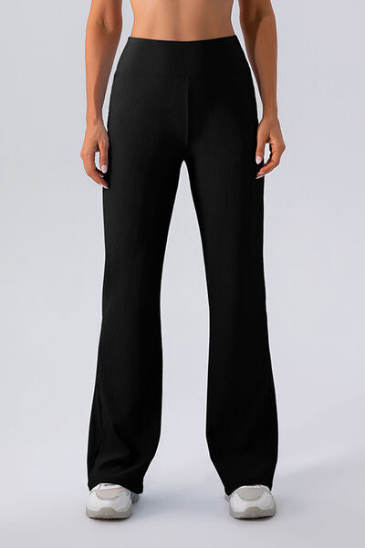High Waist Straight Active Pants - Charming Charlie