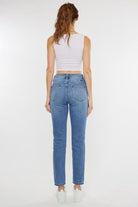 Kancan Full Size Cat's Whiskers High Waist Jeans - Charming Charlie