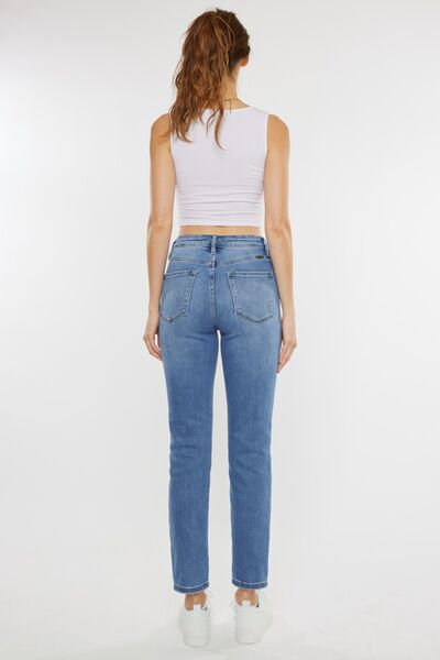 Kancan Full Size Cat's Whiskers High Waist Jeans - Charming Charlie