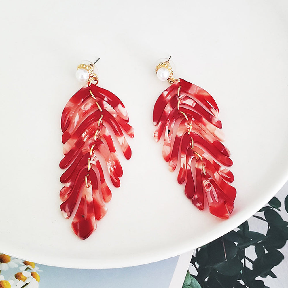 Leaf-shape hotsell Dangle Earrings