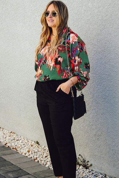 Chic Elegance: Johnny Collar Long Sleeve Top & Pant Sweater Set