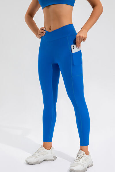 High Waist Active Leggings with Pockets - Charming Charlie