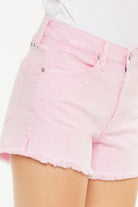 Kancan Raw Hem High Waist Denim Shorts - Charming Charlie