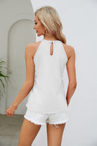 Sequin Grecian Neck Tank - Charming Charlie