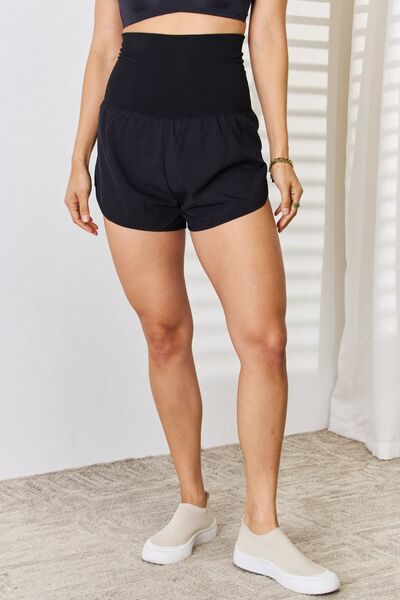Zenana Full Size High Waist Tummy Control Shorts - Charming Charlie