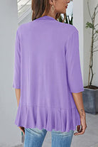 Open Front Three-Quarter Sleeve Cardigan - Charming Charlie