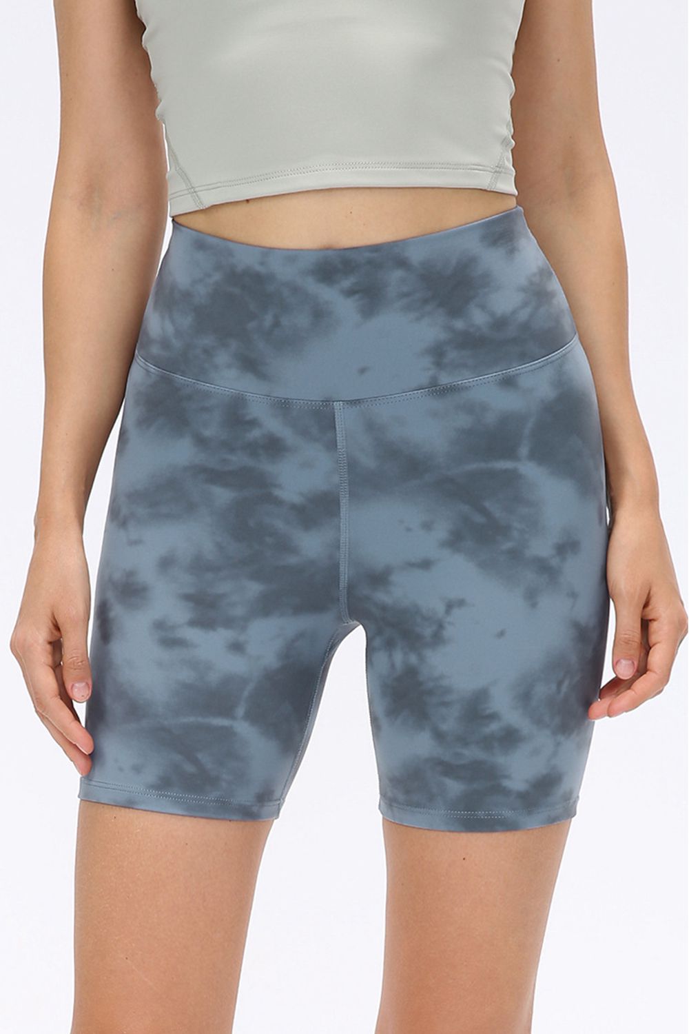 Wide Waistband Sports Shorts - Charming Charlie