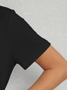 Graphic Round Neck Short Sleeve T-Shirt - Charming Charlie