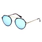 DRESDEN | A19 - Modern Flat Top Slender Round Sunglasses - Cramilo Eyewear - Stylish Trendy Affordable Sunglasses Clear Glasses Eye Wear Fashion