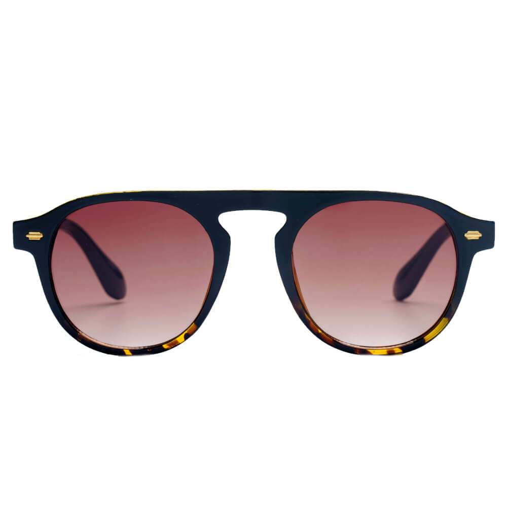 CADIZ | S1120 - Unisex Round Carrera Fashion Round Brow Bar Sunglasses - Cramilo Eyewear - Stylish Trendy Affordable Sunglasses Clear Glasses Eye Wear Fashion