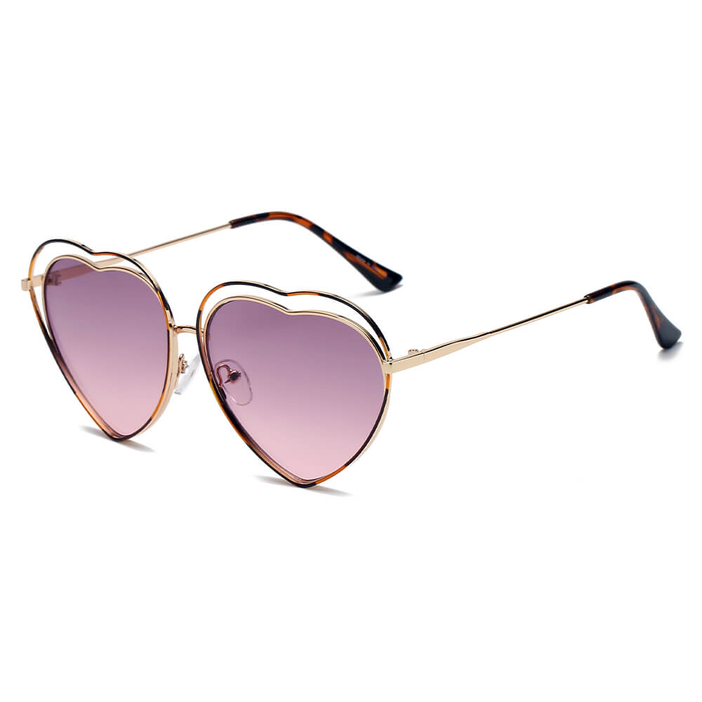 Affordable hot sale heart sunglasses