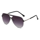 BELFAST | S2065 - Unisex Flat Single Lens Aviator Fashion Sunglasses - Cramilo Eyewear - Stylish Trendy Affordable Sunglasses Clear Glasses Eye Wear Fashion