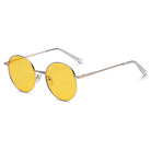 GENEVA | S2066 - Retro Vintage Metal Round Oval Circle Sunglasses - Cramilo Eyewear - Stylish Trendy Affordable Sunglasses Clear Glasses Eye Wear Fashion