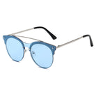 ENDICOTT | S3011 - Round Circle Brow-Bar Tinted Lens Sunglasses - Cramilo Eyewear - Stylish Trendy Affordable Sunglasses Clear Glasses Eye Wear Fashion