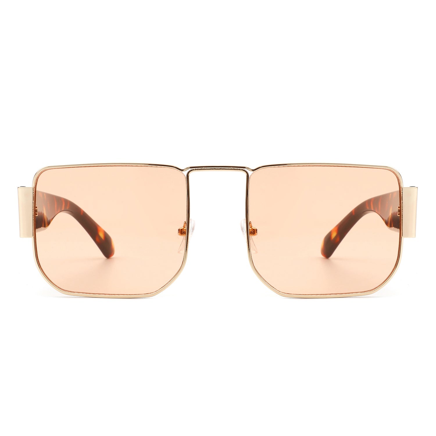 Vibrante - Rectangle Rimless Retro Tinted Fashion Flat top