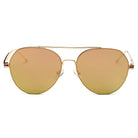 ERIE | S2006 - Modern Teardrop Aviator Flat Mirrored Flat Lens Sunglasses - Cramilo Eyewear - Stylish Trendy Affordable Sunglasses Clear Glasses Eye Wear Fashion