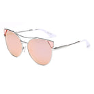 ASPEN | CA02K - Womens Trendy Mirrored Lens Cat Eye Sunglasses - Cramilo Eyewear - Stylish Trendy Affordable Sunglasses Clear Glasses Eye Wear Fashion