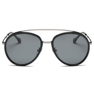 FARMINDALE | CA13 - Polarized Circle Round Brow-Bar Fashion Sunglasses - Cramilo Eyewear - Stylish Trendy Affordable Sunglasses Clear Glasses Eye Wear Fashion