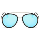 FARMINDALE | CA13 - Polarized Circle Round Brow-Bar Fashion Sunglasses - Cramilo Eyewear - Stylish Trendy Affordable Sunglasses Clear Glasses Eye Wear Fashion