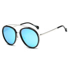 FARMINDALE | CA13 - Polarized Circle Round Brow-Bar Fashion Sunglasses - Cramilo Eyewear - Stylish Trendy Affordable Sunglasses Clear Glasses Eye Wear Fashion