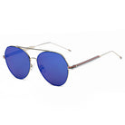 ERIE | S2006 - Modern Teardrop Aviator Flat Mirrored Flat Lens Sunglasses - Cramilo Eyewear - Stylish Trendy Affordable Sunglasses Clear Glasses Eye Wear Fashion