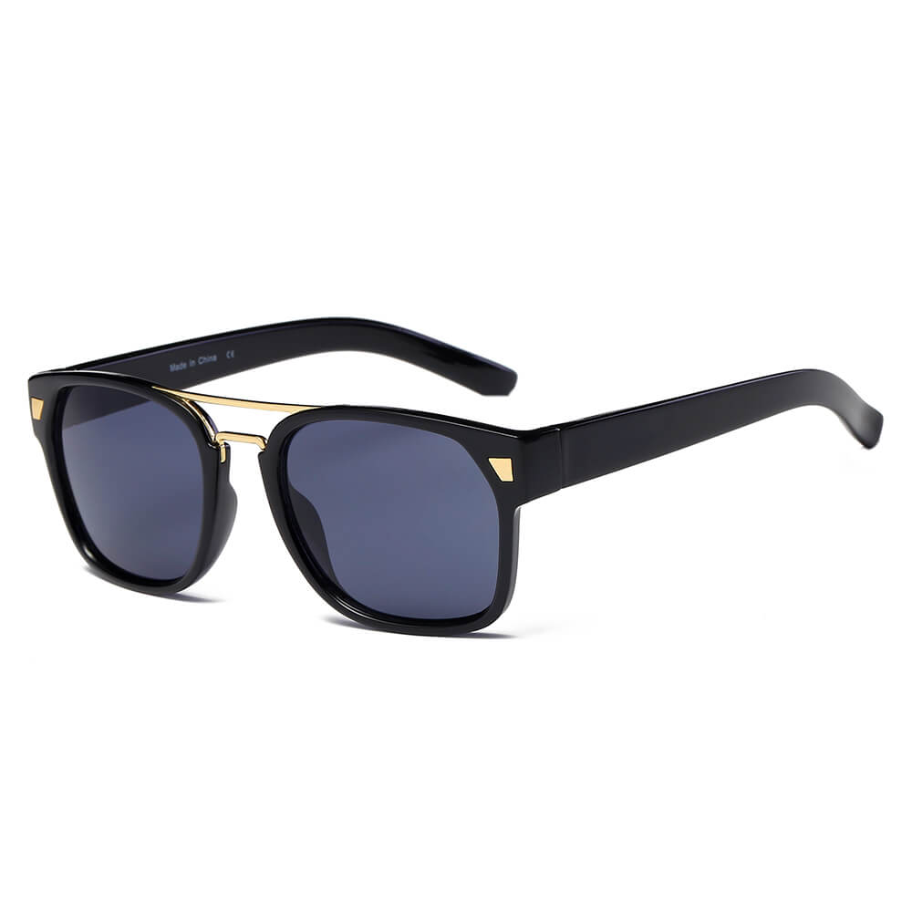 HINDMARSH | S1002 - Classic Retro Square Frame Fashion Sunglasses - Cramilo Eyewear - Stylish Trendy Affordable Sunglasses Clear Glasses Eye Wear Fashion