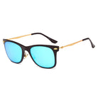 DUGALD | D31 - Classic Horn Rimmed Rectangle Fashion Sunglasses - Cramilo Eyewear - Stylish Trendy Affordable Sunglasses Clear Glasses Eye Wear Fashion