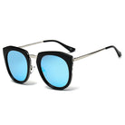 FERNDALE | CA12 - Mirrored Polarized Lens Oversize Cat Eye Sunglasses - Cramilo Eyewear - Stylish Trendy Affordable Sunglasses Clear Glasses Eye Wear Fashion