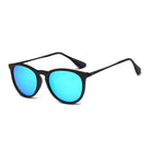 AMES | D35 - Retro Vintage Inspired Horned Keyhole Round Sunglasses - Cramilo Eyewear - Stylish Trendy Affordable Sunglasses Clear Glasses Eye Wear Fashion