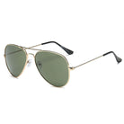 AARUS | 3025 - Unisex Classic Metal Teardrop Aviator Shades Sunglasses - Cramilo Eyewear - Stylish Trendy Affordable Sunglasses Clear Glasses Eye Wear Fashion