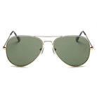 AARUS | 3025 - Unisex Classic Metal Teardrop Aviator Shades Sunglasses - Cramilo Eyewear - Stylish Trendy Affordable Sunglasses Clear Glasses Eye Wear Fashion