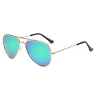 AARUS | 3025 - Unisex Classic Metal Teardrop Aviator Shades Sunglasses - Cramilo Eyewear - Stylish Trendy Affordable Sunglasses Clear Glasses Eye Wear Fashion