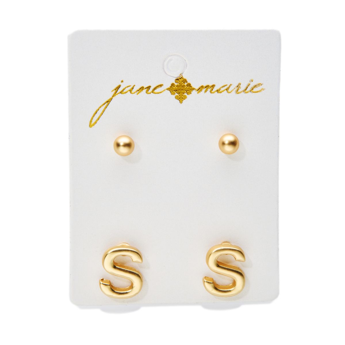 Lvss Co Women's Gold Letter Earrings, Letter Earrings (Letter S) Single Ear  - Trendyol