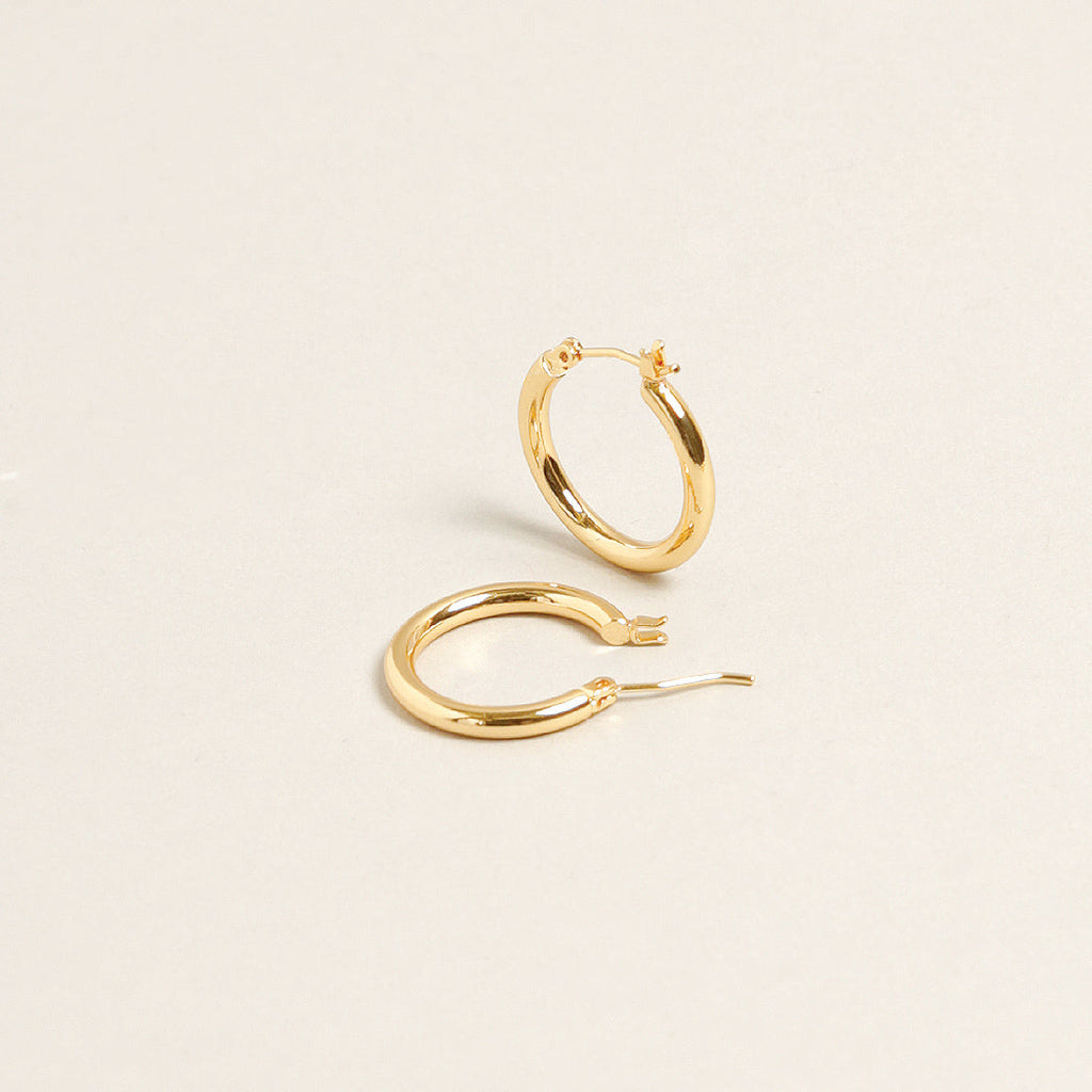real gold plated earrings
