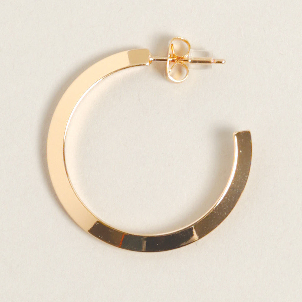 14k gold plated hoop earrings