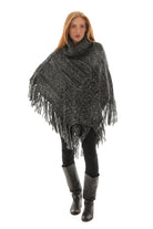 Turtleneck Tweed Poncho - Charming Charlie