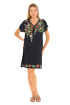 Multi Floral Embroidered Dress - Shoreline Wear, Inc.