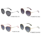 APULIA | SHIVEDA PT28020 - Women Round Cat Eye Polarized Sunglasses Circle - Cramilo Eyewear - Stylish Trendy Affordable Sunglasses Clear Glasses Eye Wear Fashion